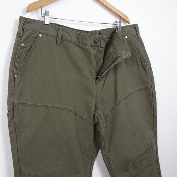 Harley Davidson Jeans Men's Size 42x32 Green Cotton Canvas - Picture 4 of 11